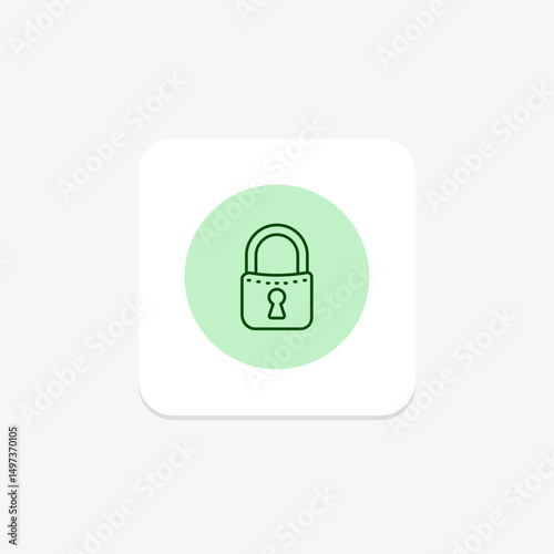 Padlock, vector, pixel perfect, illustrator file