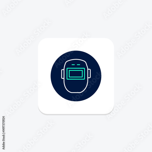 Welding Helmet, vector, pixel perfect, illustrator file