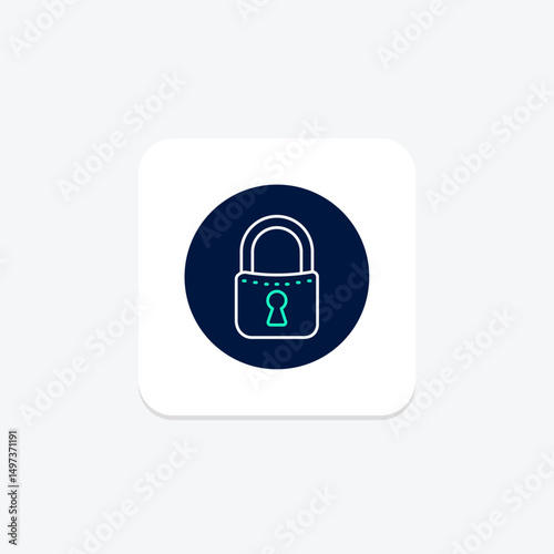 Padlock, vector, pixel perfect, illustrator file