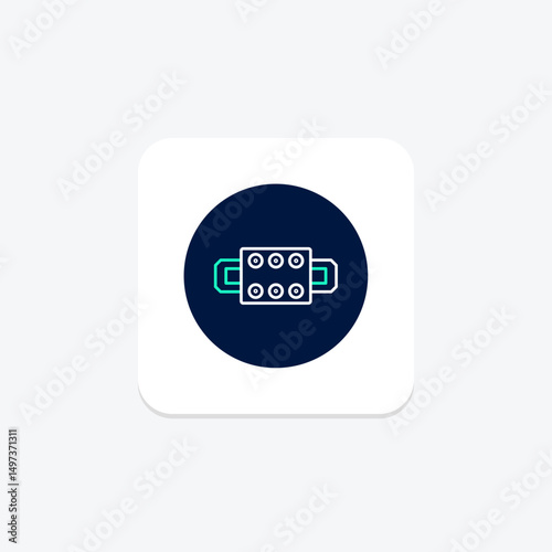 Terminal Block, vector, pixel perfect, illustrator file