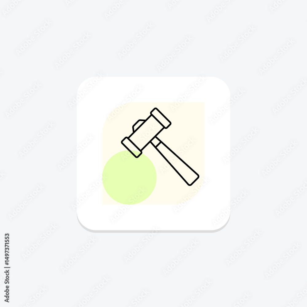Mallet, vector, pixel perfect, illustrator file Mallet, vector, pixel perfect, illustrator file