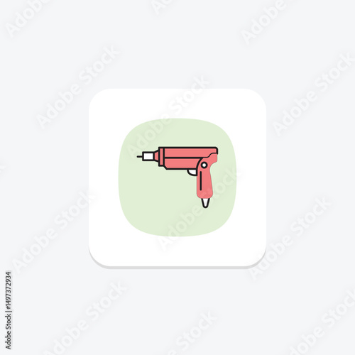 Nail Gun, vector, pixel perfect, illustrator file