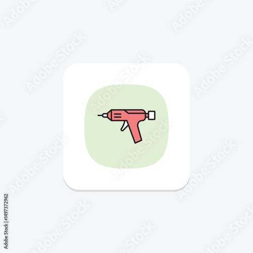 Glue Gun, vector, pixel perfect, illustrator file