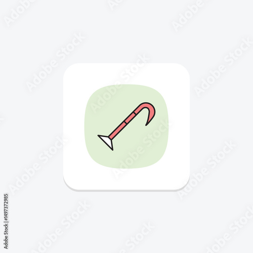 Pry Bar, vector, pixel perfect, illustrator file