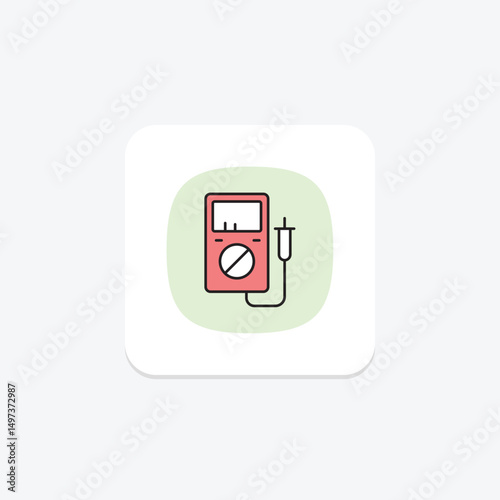 Multimeter, vector, pixel perfect, illustrator file