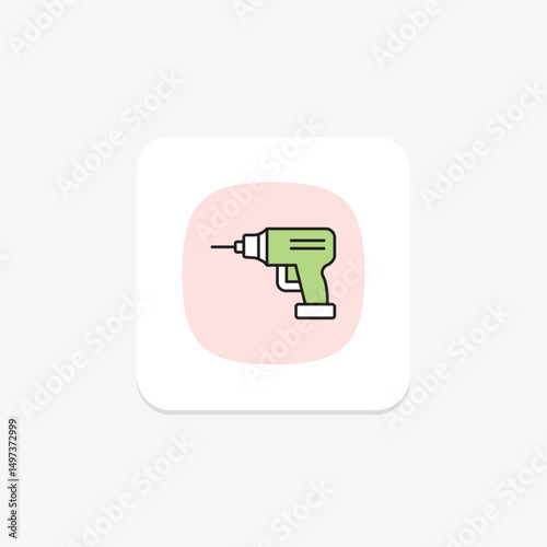 Power Drill, vector, pixel perfect, illustrator file