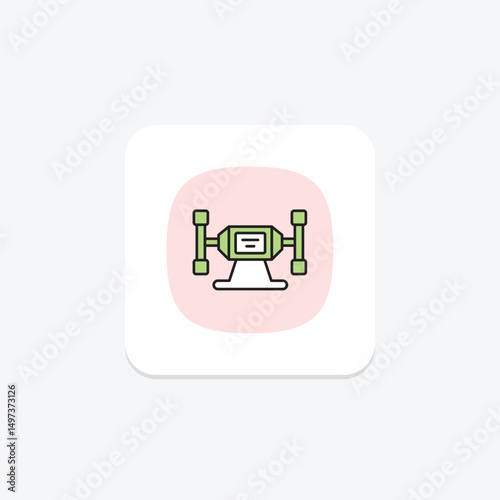 Bench Grinder, vector, pixel perfect, illustrator file