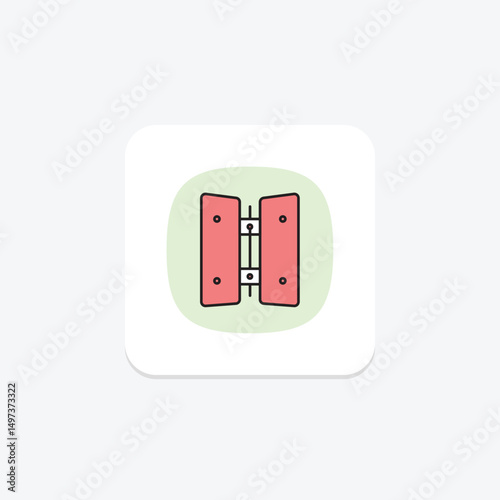 Hinge, vector, pixel perfect, illustrator file
