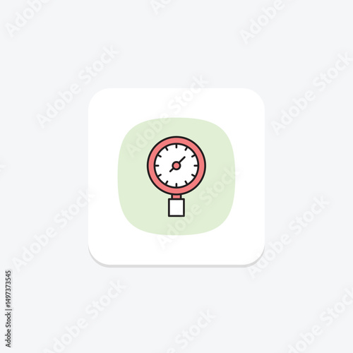 Pressure Gauge, vector, pixel perfect, illustrator file