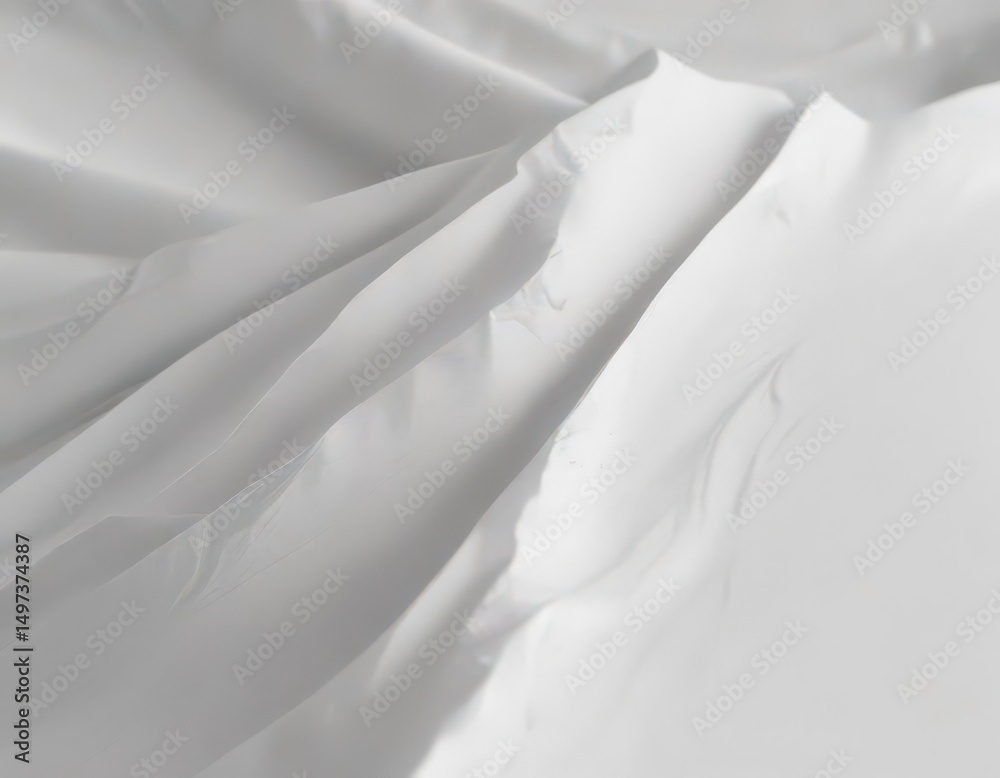 Obraz premium Subtle creases and soft fibers on a white paper background , template, craft
