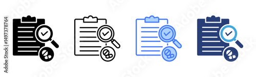 Feasibility icon sheet multiple style collection