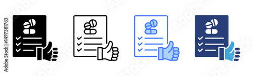 Efficacy icon sheet multiple style collection