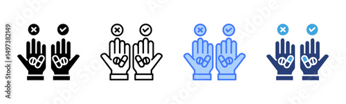 Placebo Effect icon sheet multiple style collection