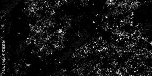 Abstract black, white texture of a grunge concrete dust wall with cracks and scratches background. Grunge overlay layer. Abstract black and white vector background.