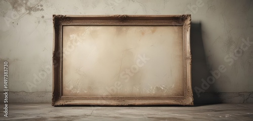Aged photo mockup, distressed edges, faded colors,  monochrome,  aged,  vector