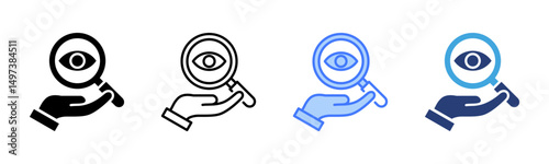Observation icon sheet multiple style collection