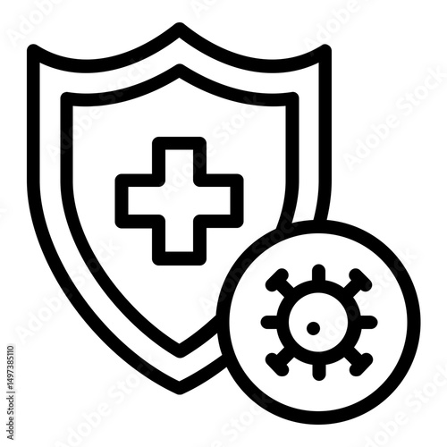 immunity icon line