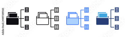 Organize icon sheet multiple style collection