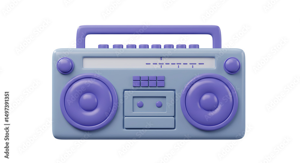 Fototapeta premium Retro boombox radio