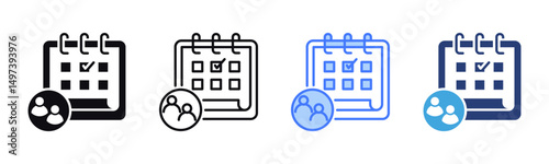 Appointment icon sheet multiple style collection