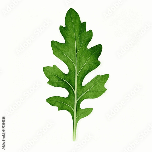 Peppery Greens in Flow arugula isolated watercolor vector illustration svg