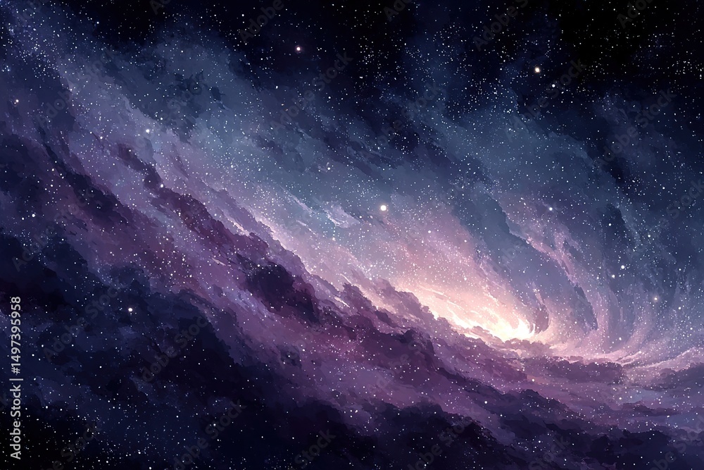 Fototapeta premium Spiral Galaxy Nebula.