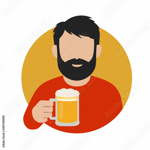 man with beer