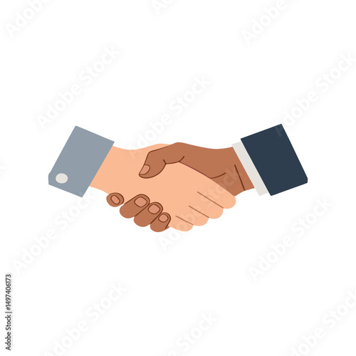 hand shake between two businessmen
