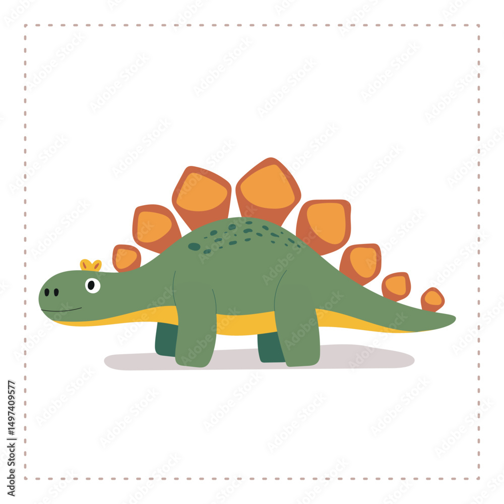 Obraz premium Friendly dinosaur in a winter cap. Great for kids’ visuals, party invitations, posters, and preschool learning materials