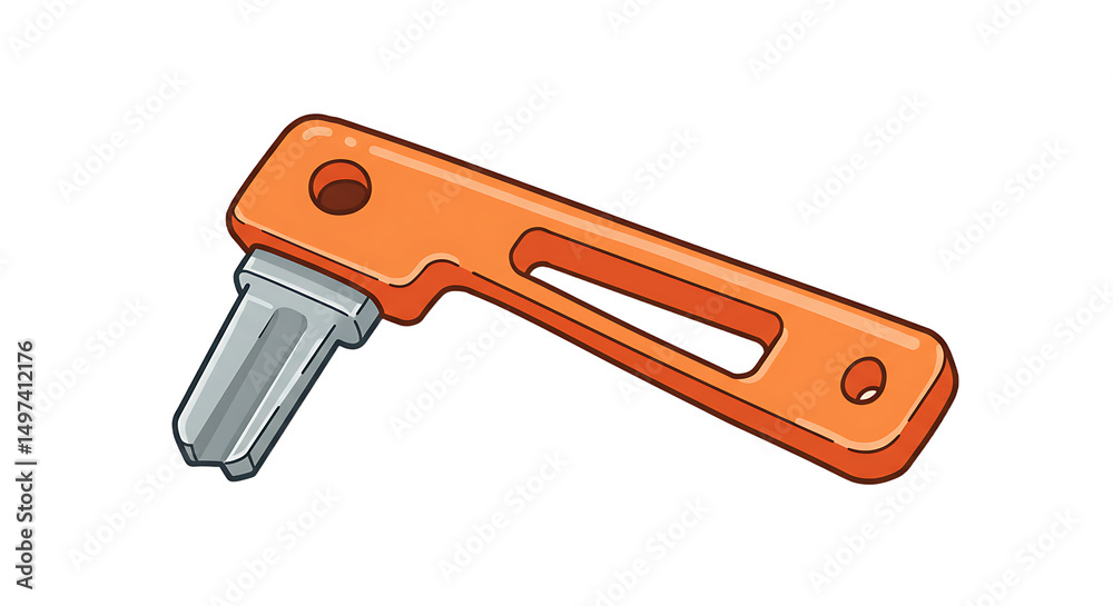 Fototapeta premium Window lock opening tool