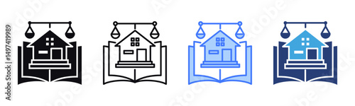 Trust And Estate Law icon sheet multiple style collection