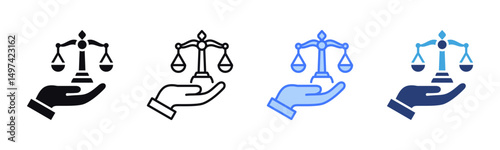 Legal Services icon sheet multiple style collection