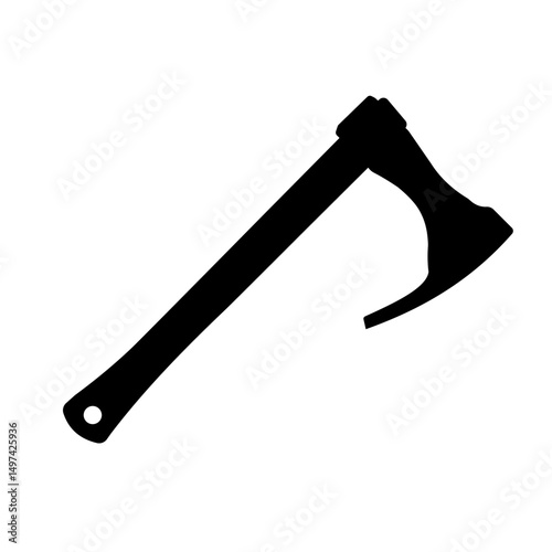 Hatchet silhouette – vector illustration