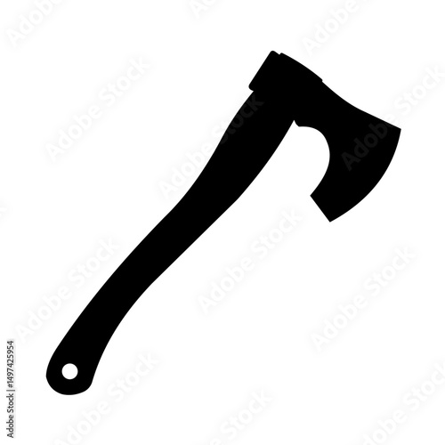 Hatchet silhouette – vector illustration