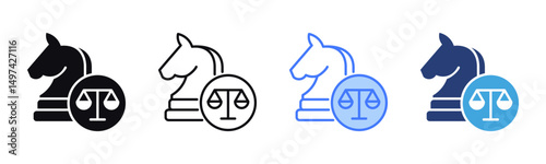 Strategy icon sheet multiple style collection