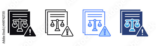 Notice icon sheet multiple style collection