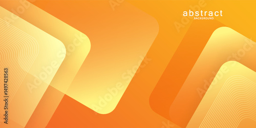 Abstract orange and yellow geometric background. Dynamic shapes composition. Cool background design for posters.vector eps10