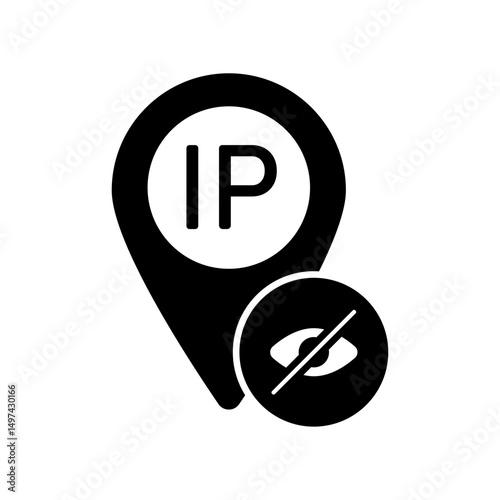 Icon a hide IP, isolated against a clean background.