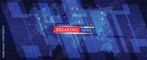 Breaking News Global Broadcast Background