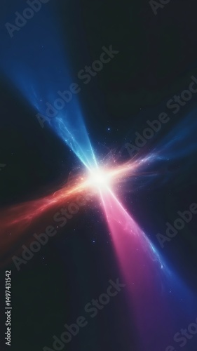 Abstract cosmic collision nebula space background