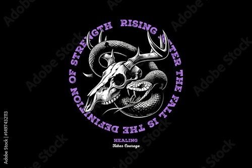 graphic tee design streetwear style modern scary tee design