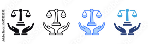 Legal Services icon sheet multiple style collection