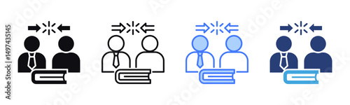 Dispute icon sheet multiple style collection