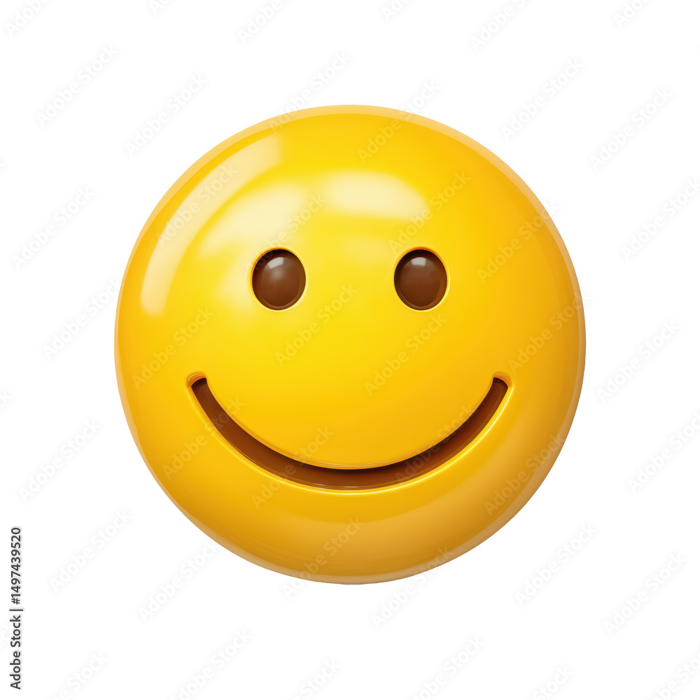 Fototapeta premium Cheerful Smiley Face Graphic Design , isolated on white background png