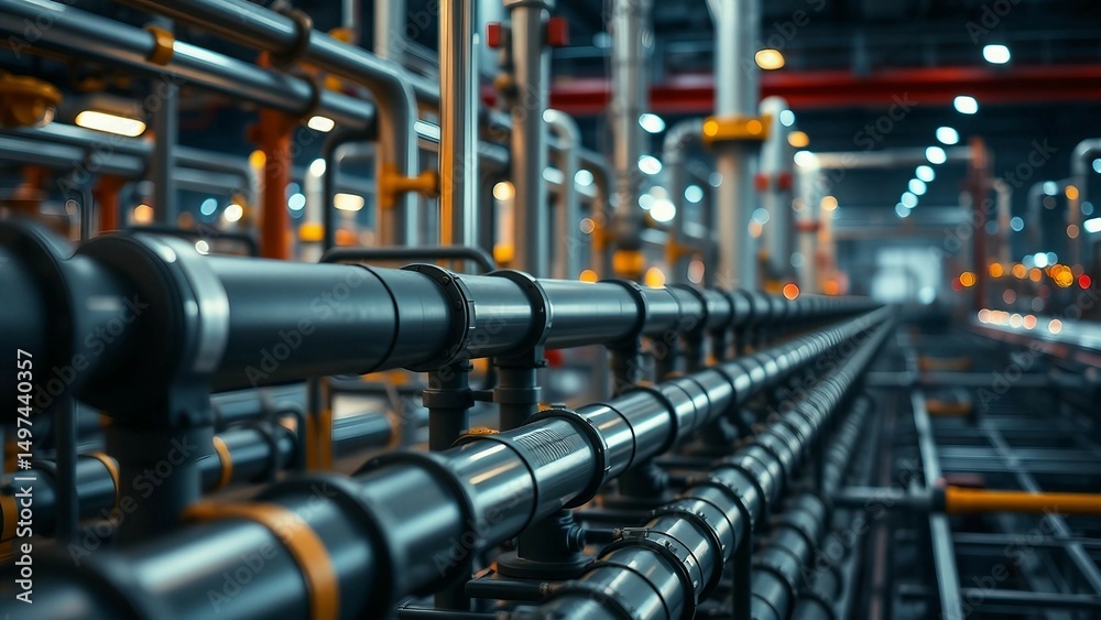 Pipeline and pipe rack of petroleum chemical hydrogen or ammonia industrial plant Industrial zone Cl Pipeline and pipe rack of petroleum chemical hydrogen or ammonia industrial plant Industrial zone Cl