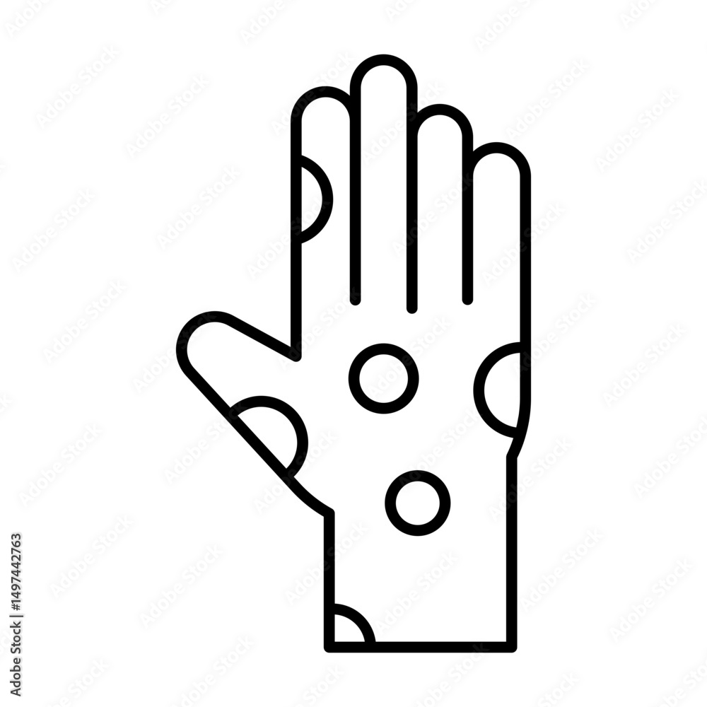 Fototapeta premium Rash line icon