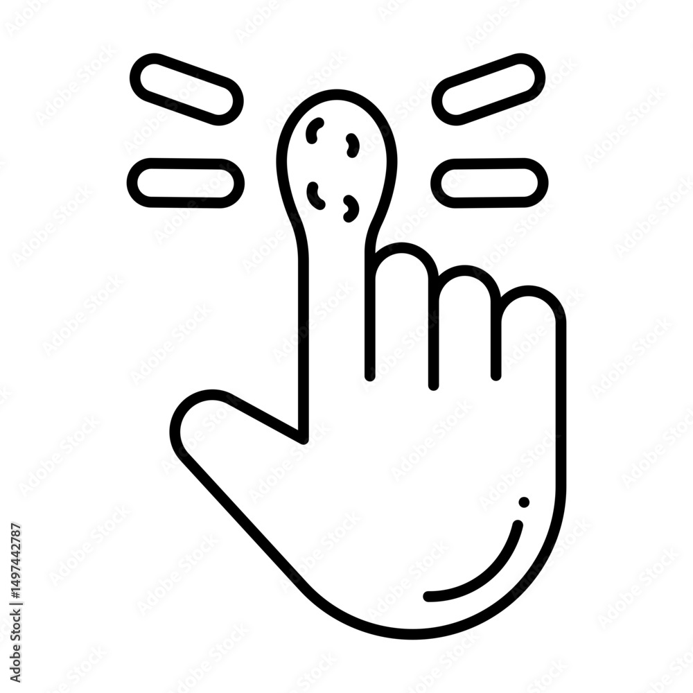 Obraz premium Swelling line icon