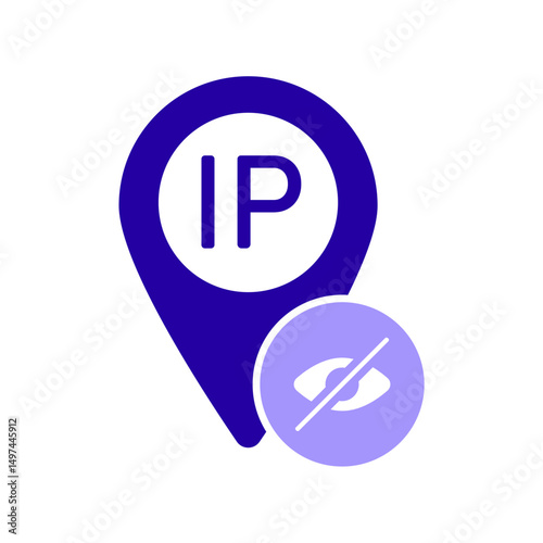 Icon a hide IP, isolated against a clean background.