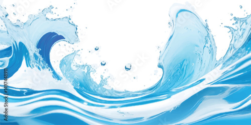 Abstract Blue and White water ocean Curve Background Template with a Modern Light Blue Gradient Design, Perfect for Posters, Brochures, Websites, and Flyers

