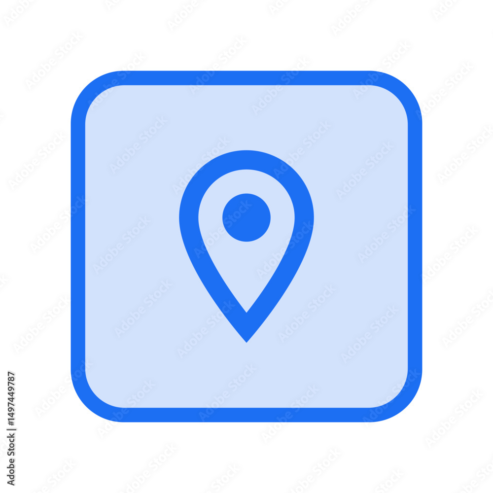 Location On Outline Icon Location On Outline Icon